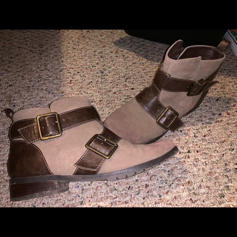 Brown booties
